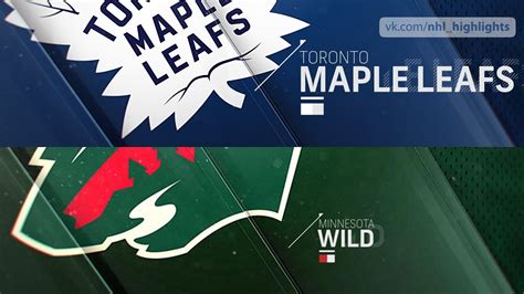 Maple Leafs vs Wild